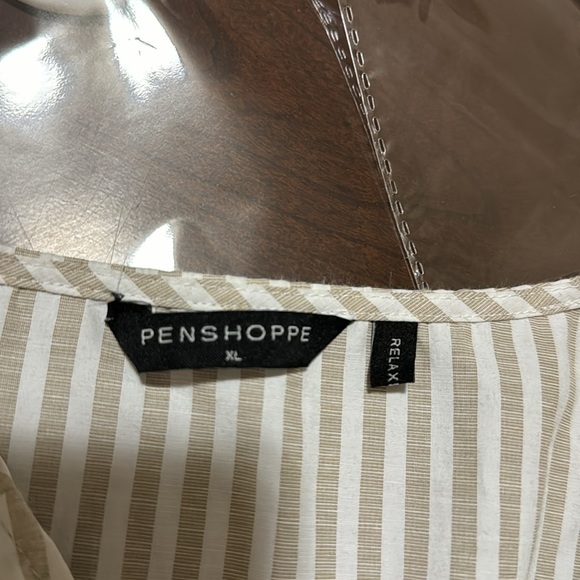 Pensioner Linen Striped women’s Vest XL relax for pit2pit 22” - Picture 6 of 6